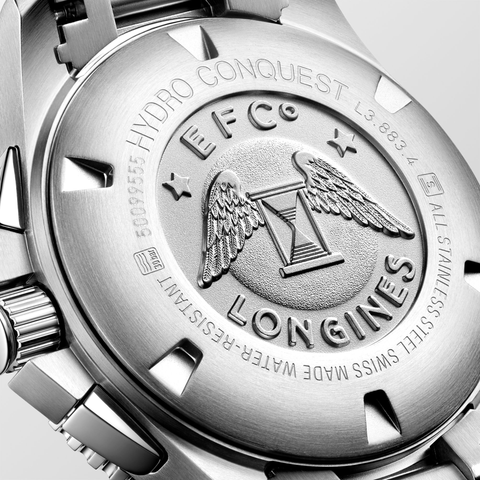 Longines HydroConquest 43mm Chronograph Black Dial Steel Men's Watch L38834566