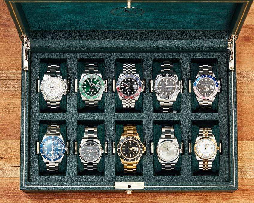 WOLF Analog/Shift Vintage Collection 10 Piece Watch Box 708041