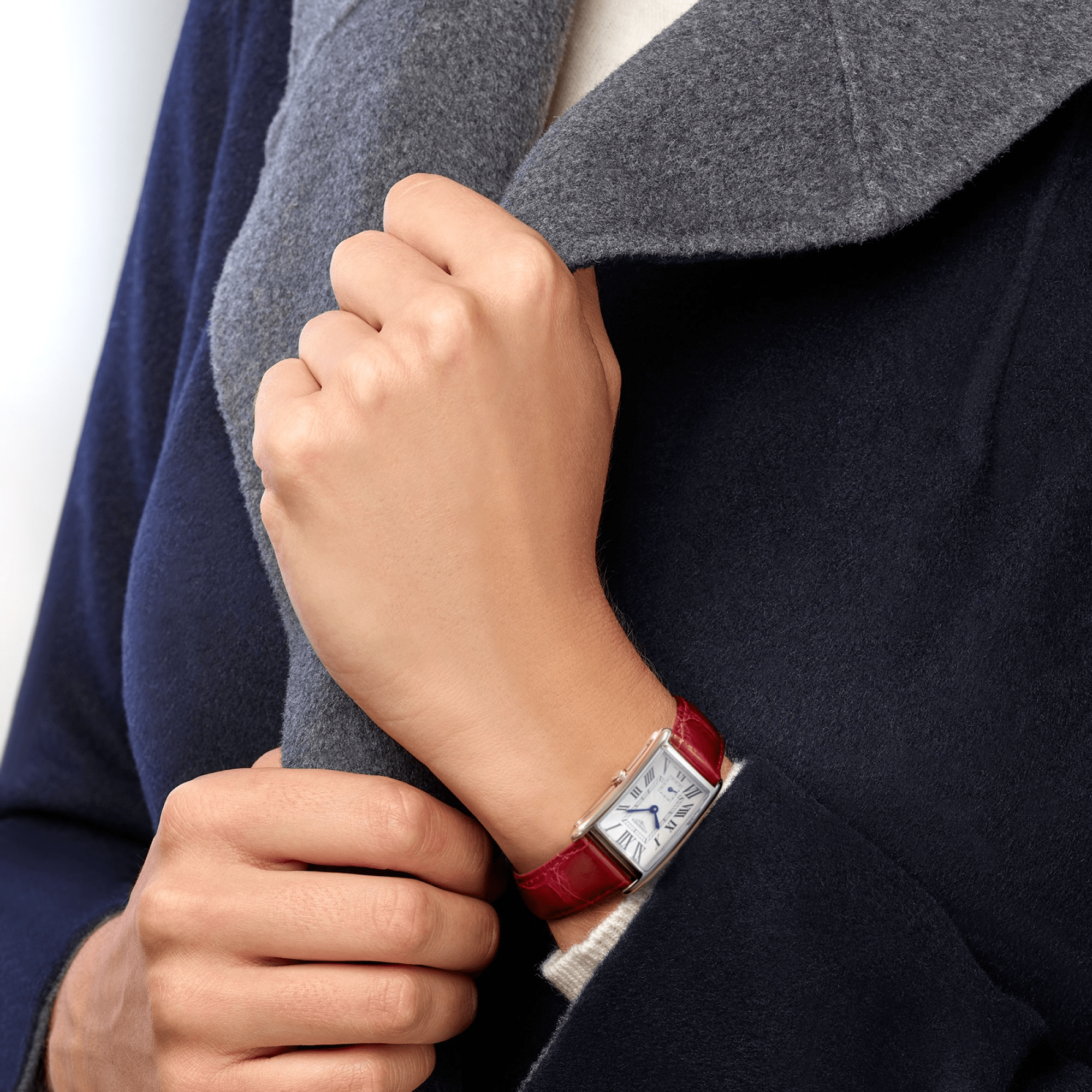 Longines DolceVita 23.3mm Rectangular Red Strap Women's Watch L55124715