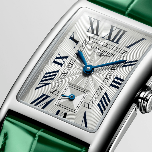 Longines DolceVita 23.3mm Rectangular Green Strap Women's Watch L5512471A