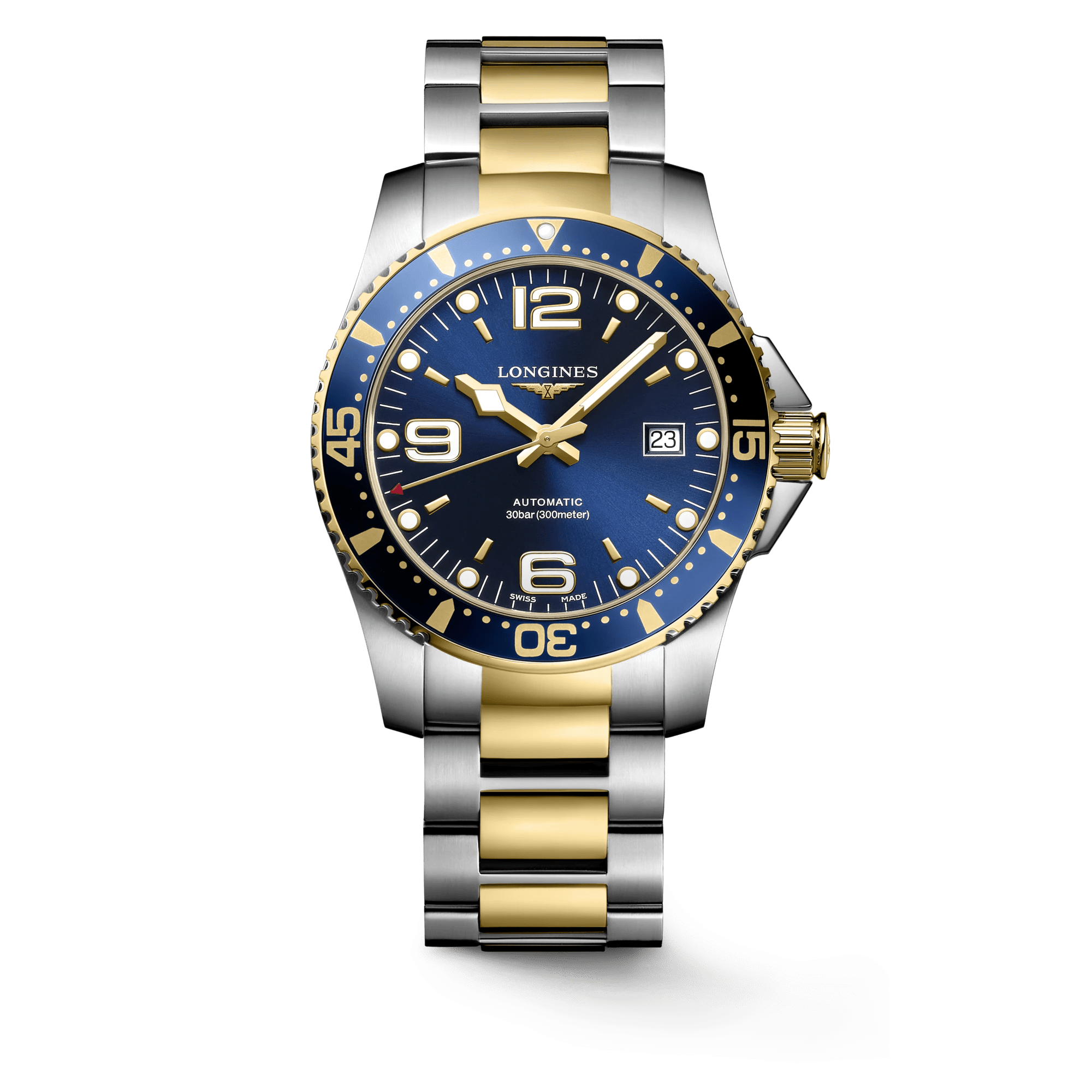 Longines HydroConquest 41mm Two Tone Stainless Steel Men s