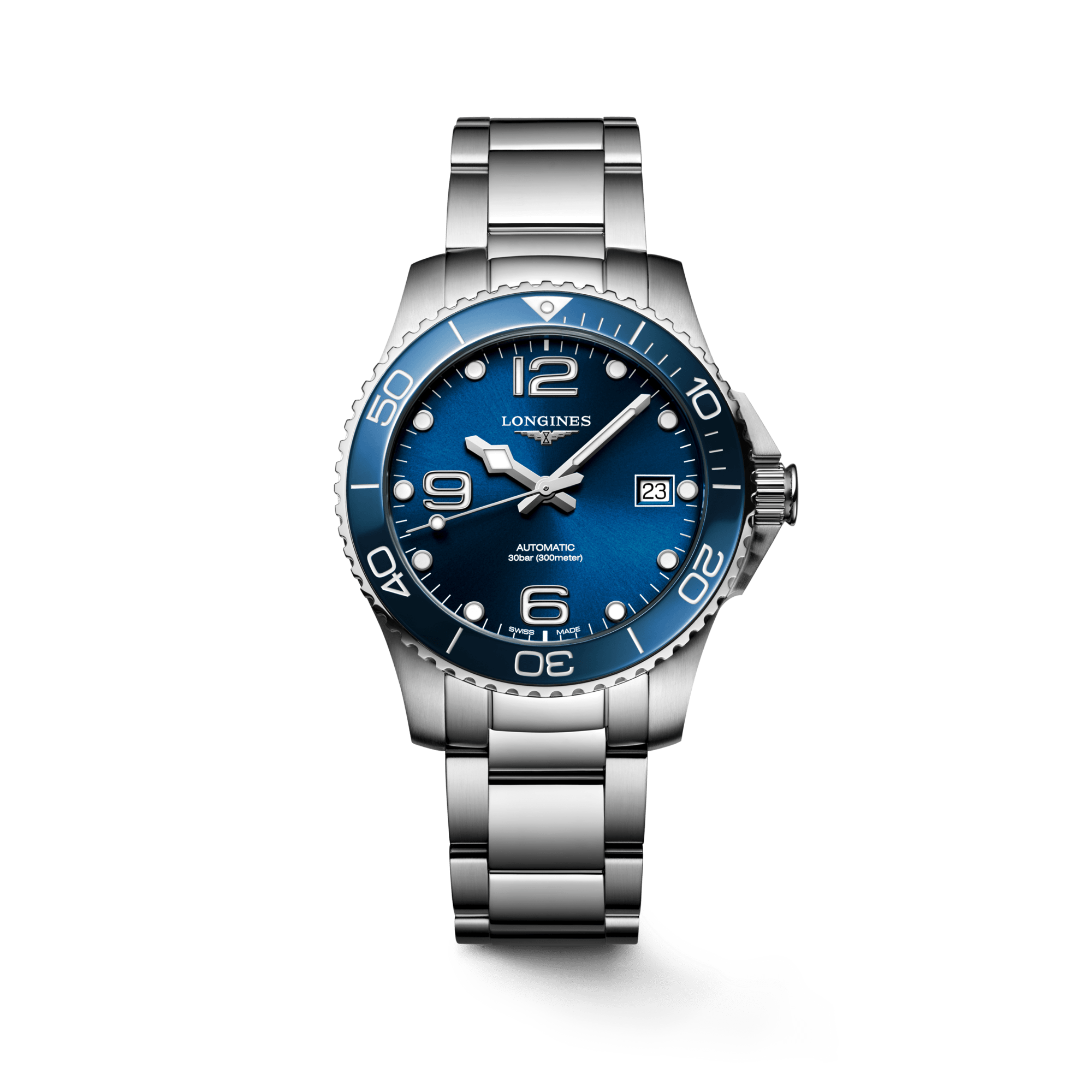 Longines HydroConquest 39mm Blue Dial Steel Men's Watch L37804966