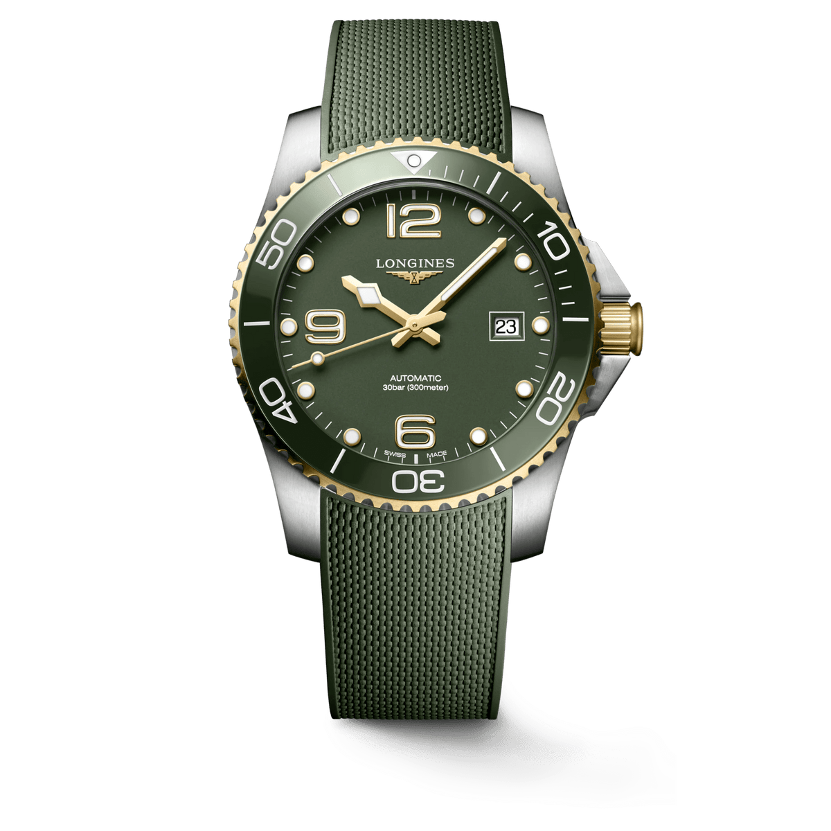 Longines HydroConquest 41mm Black-Green Men's Watch L37813069