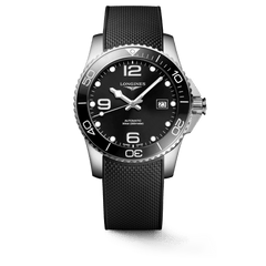 Longines HydroConquest 41mm Black Dial Rubber Strap Men's Watch L37814569