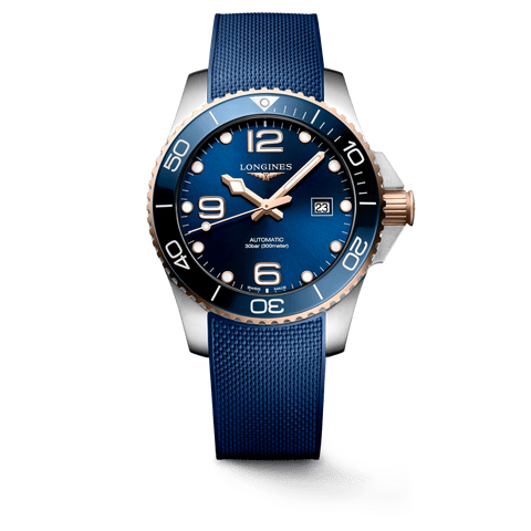 Longines HydroConquest 43mm Rose Gold-Blue Men's Watch L37823989