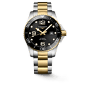 Longines HydroConquest 43mm Black-Gold Steel Men's Watch L37823567