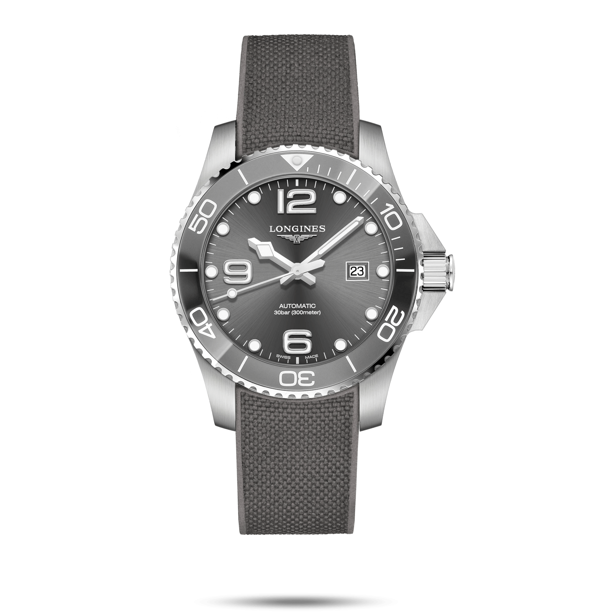 Longines HydroConquest 43mm Sunray Grey Men s Watch L37824769