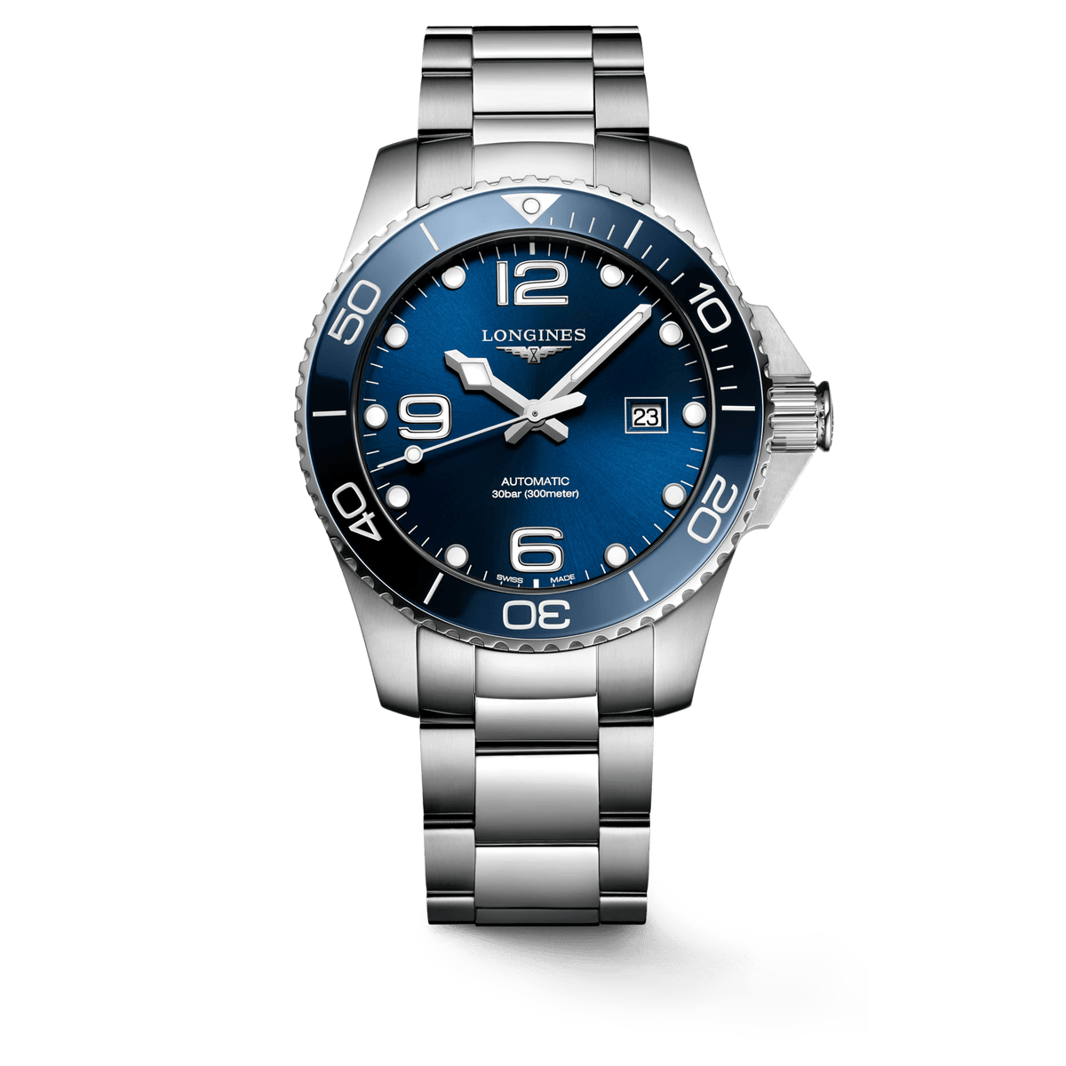 Longines HydroConquest 43mm Blue Dial Stainless Steel Men's Watch L37824966