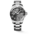Longines HydroConquest 43mm Sunray Grey Stainless Steel Men's Watch L37824766