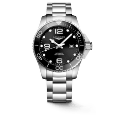 Longines HydroConquest 43mm Black Dial Stainless Steel Men's Watch L37824566