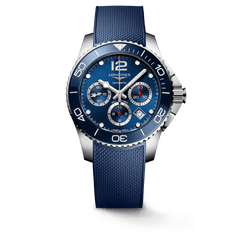 Longines HydroConquest 43mm Chronograph Blue Strap Men's Watch L38834969