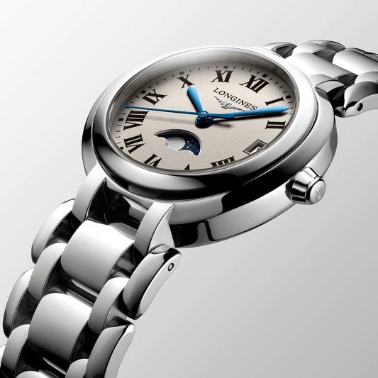 Longines PrimaLuna 30.5mm Stainless Steel Moonphase Women's Watch L81154716