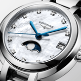 Longines PrimaLuna 30.5mm Stainless Steel Moonphase Diamonds Women's Watch L81154876