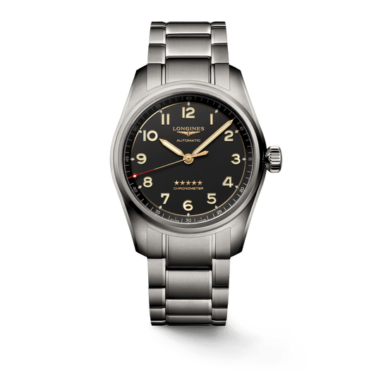 Longines Spirit 40mm Chronometer Titanium Strap Men's Watch L38101536