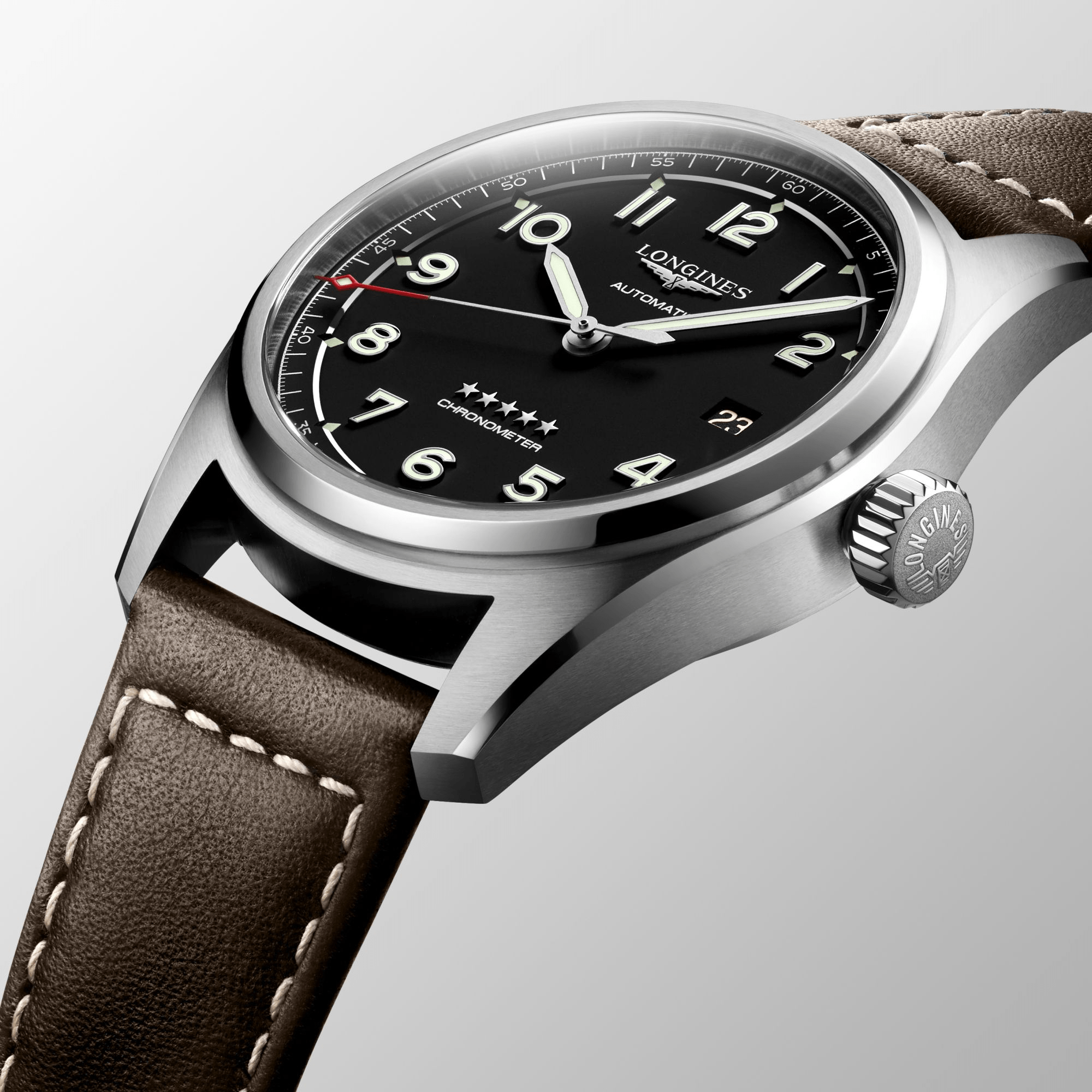 Longines Spirit 40mm Chronometer Black Matt Men's Watch L38104530