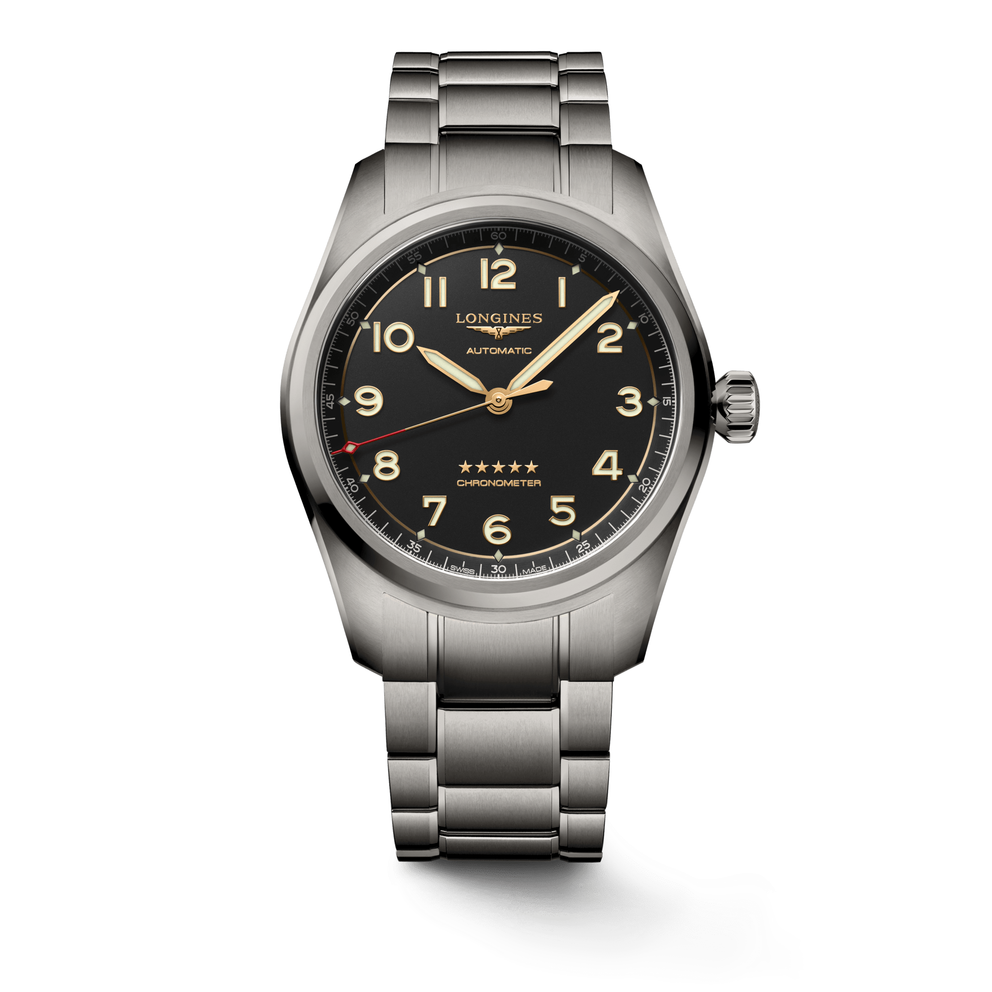 Longines Spirit 42mm Chronometer Titanium Men's Watch L38111536