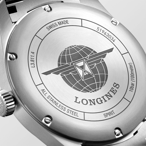 Longines Spirit 42mm Chronometer Black Dial Steel Men's Watch L38114536