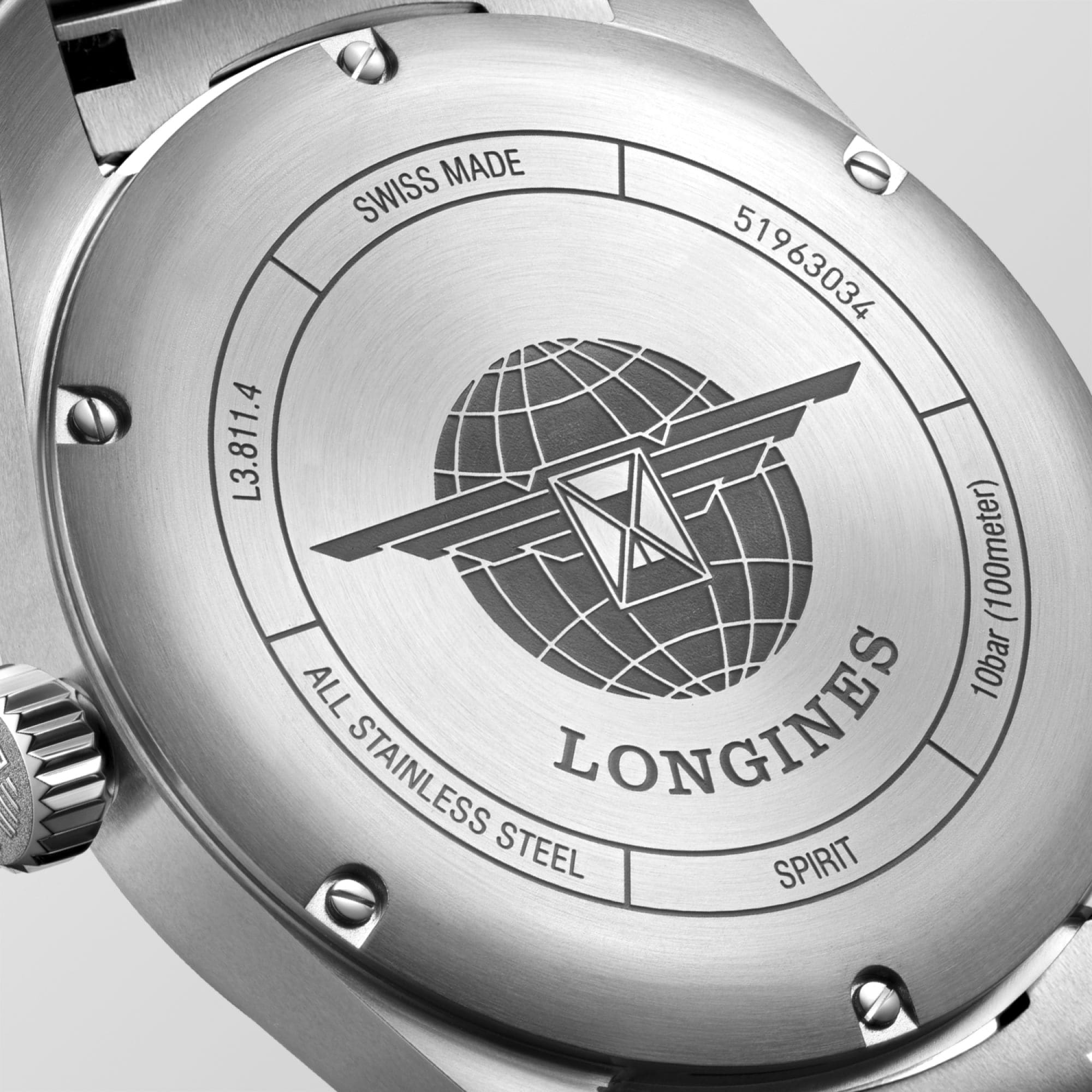 Longines Spirit 42mm Chronometer Sunray Blue Dial Men's Watch L38114936