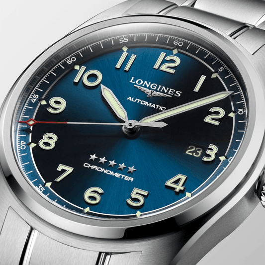 Longines Spirit 42mm Chronometer Sunray Blue Dial Men's Watch L38114936