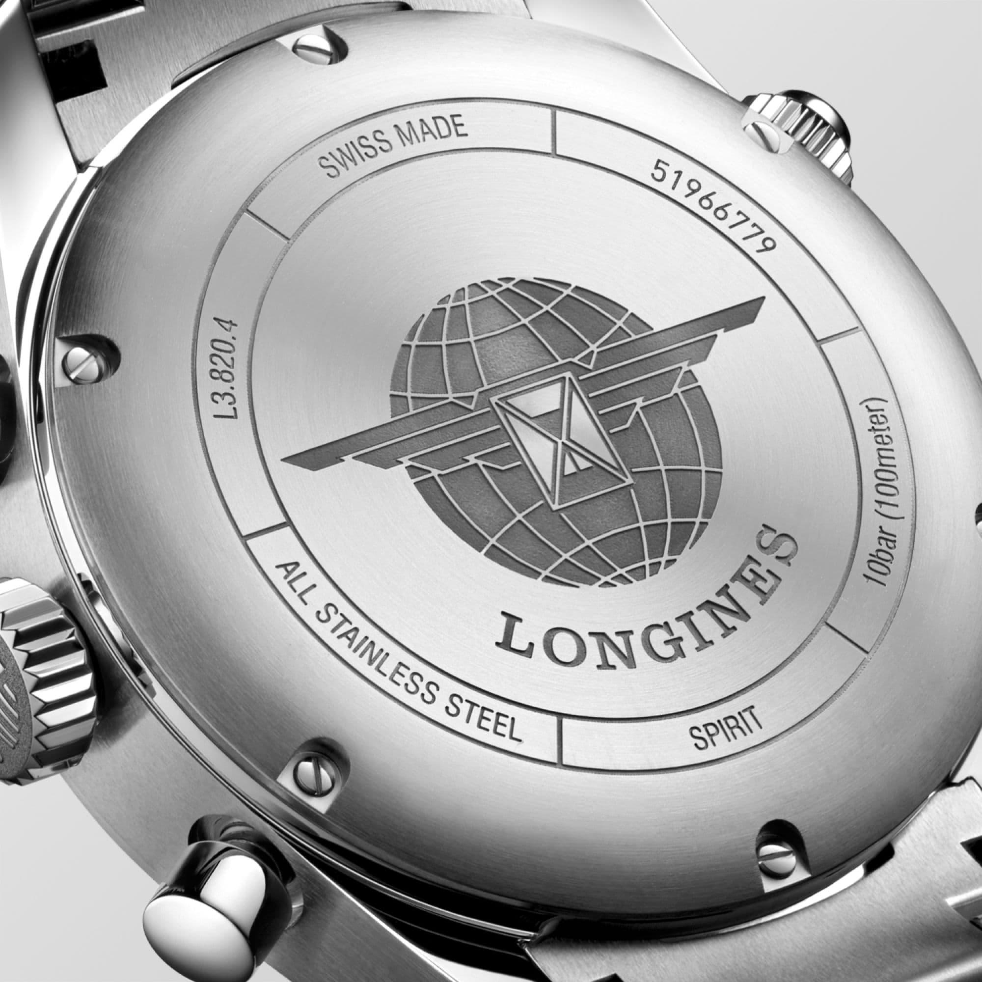 Longines Spirit 42mm Chronometer Blue Sunray Steel Men's Watch L38204936