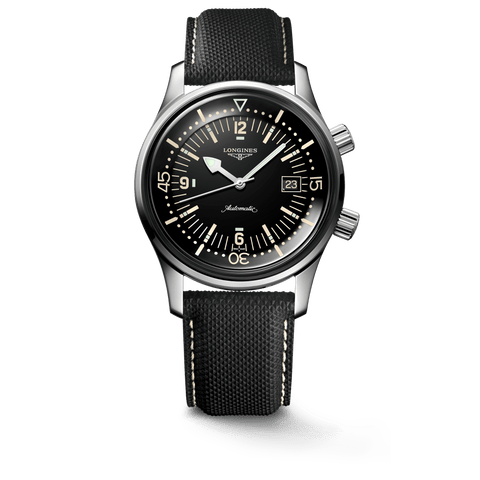 Longines Legend Diver 42mm Black Lacquered Dial Men's Watch L37744500