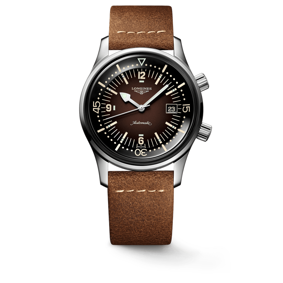 Longines Legend Diver 42mm Brown Dial Men's Watch L37744602