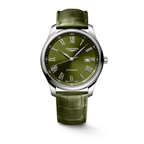 Longines Master Collection 42mm Green Strap Men's Watch L28934092