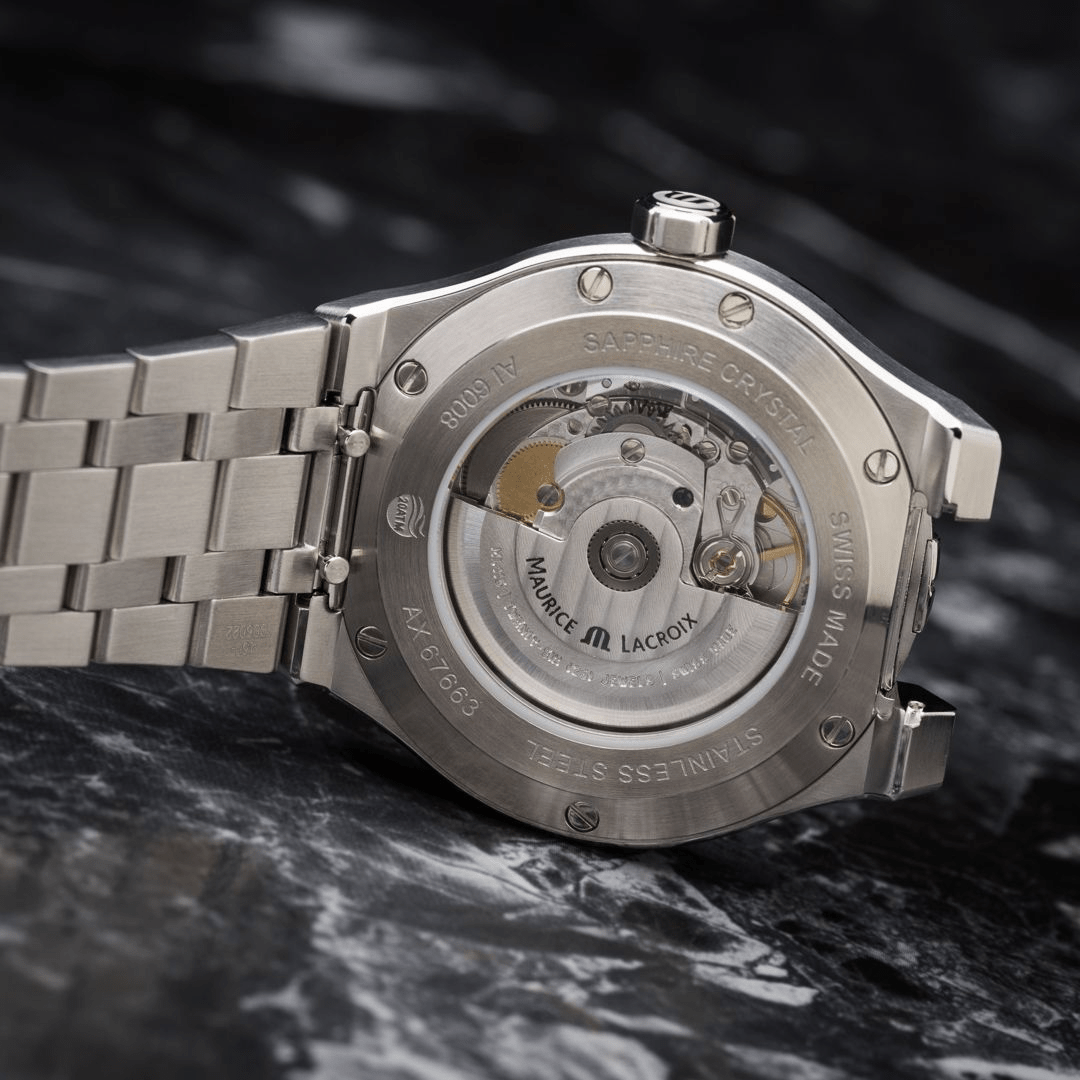 Maurice Lacroix AIKON 42mm Automatic Men\'s Watch AI6008-SS002-130-2 – Time  Machine Plus