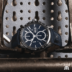 Maurice Lacroix PONTOS S Chronograph 43mm Dark Blue Dial Men's Watch PT6038-SSL2H-430-C