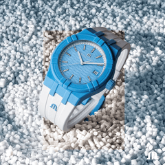 Maurice Lacroix AIKON #tide Baby Blue-White Diamonds Women's Watch AI2008-AAAA1-3A0-0