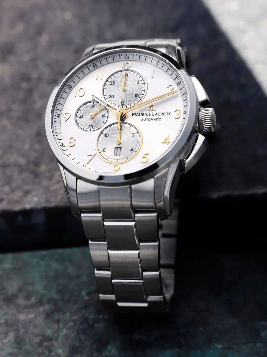 Maurice Lacroix 43mm Pontos Plus Men\'s Time Watch Chronograph Machine – PT6388-SS002-220-1