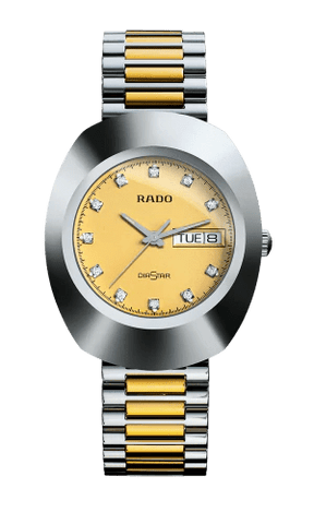 RADO The Original Crystal Markers Champagne Dial Two-Tone Men's Watch R12391633