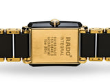 RADO Integral Diamonds 22.7mm Ceramic-Stainless Steel Black-Gold Women's Watch R20845712