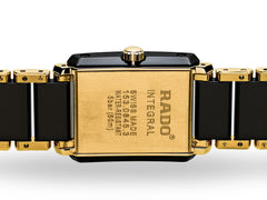 RADO Integral Diamonds 22.7mm Ceramic-Stainless Steel Black-Gold Women's Watch R20845712