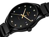 RADO True Automatic 12 Diamonds 40mm Black Ceramic Men's Watch R27056732