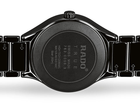 RADO True Automatic 12 Diamonds 40mm Black Ceramic Men's Watch R27056732