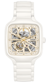 RADO True Square Automatic Open Heart White Ceramic Unisex Watch R27073702