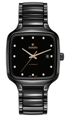 RADO True Square Automatic Diamonds Black Ceramic Men's Watch R27078702