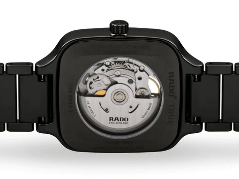 RADO True Square Automatic Open Heart Black Ceramic Men's Watch R27086152