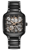 RADO True Square Automatic Open Heart Black Ceramic Men's Watch R27086162