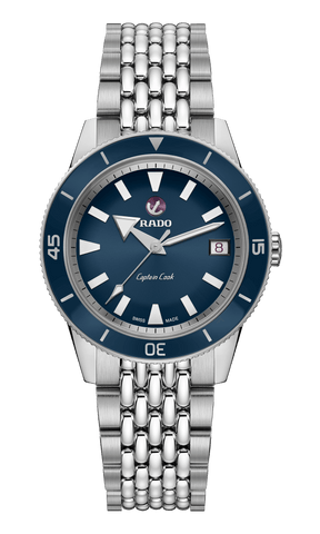 RADO Captain Cook Automatic 37mm Blue Dial Stainless Steel Unisex Watch R32500203