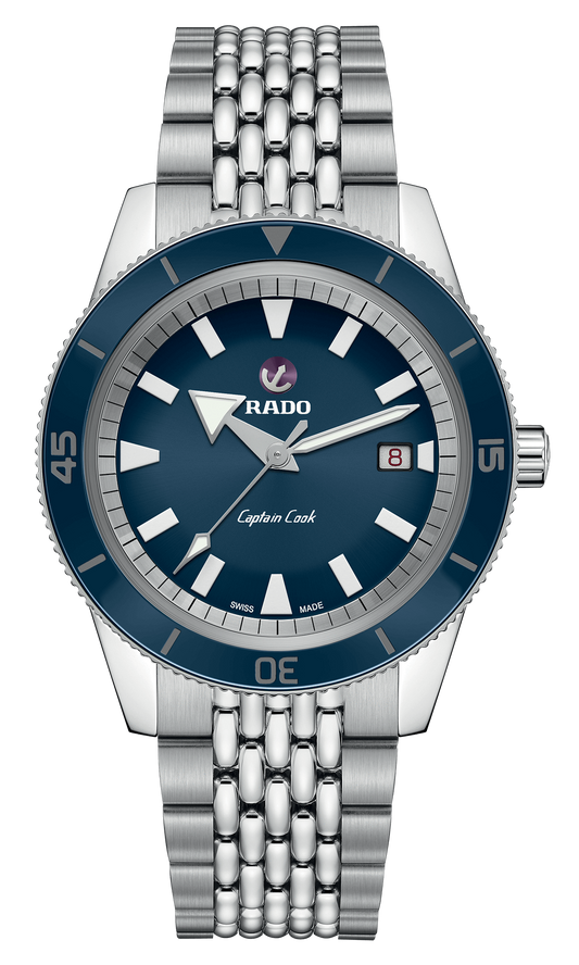 RADO Captain Cook Automatic 42mm Blue Dial Stainless Steel Men's Watch R32505203