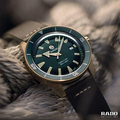 RADO Captain Cook Automatic Bronze 42mm Green Dial Men's Watch R32504315