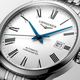 Longines Record 40mm Chronometer White Dial Steel Men's Watch L28214116