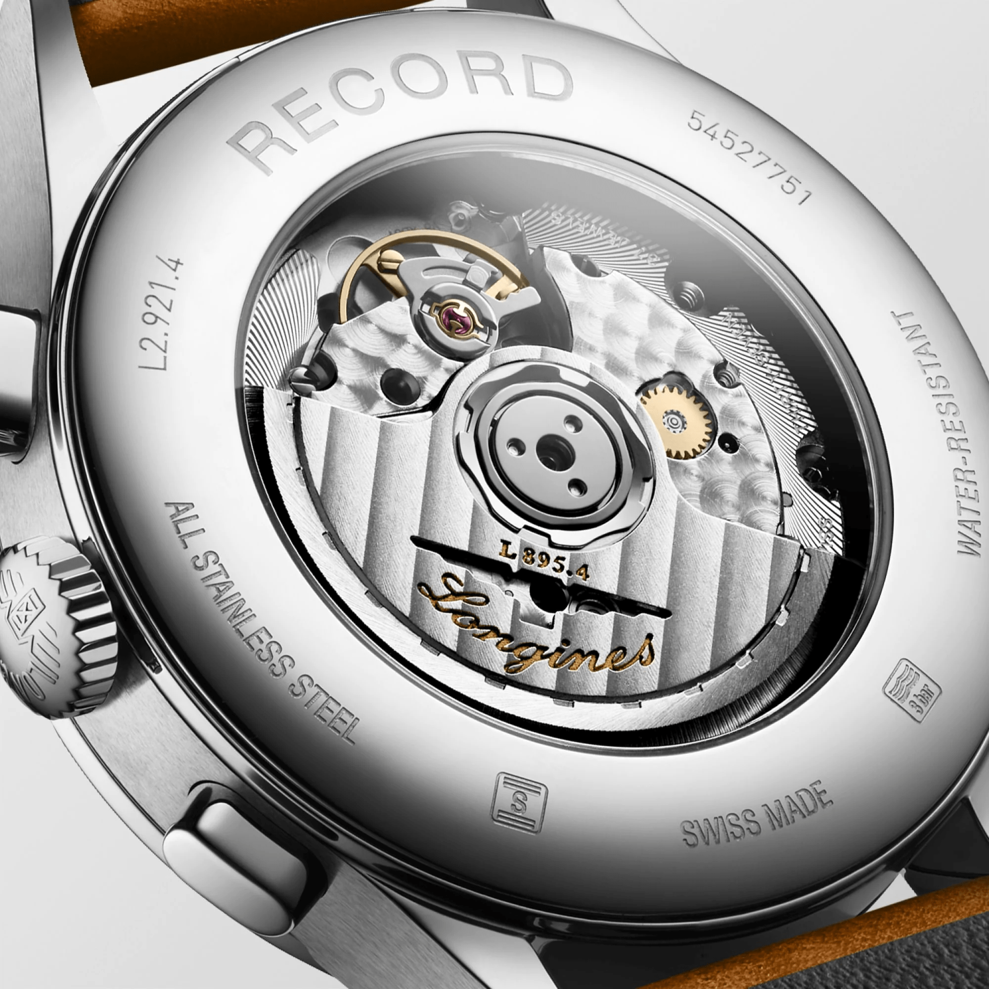 Longines Record Heritage 40mm Tachometer Chronograph Men's Watch L29214562