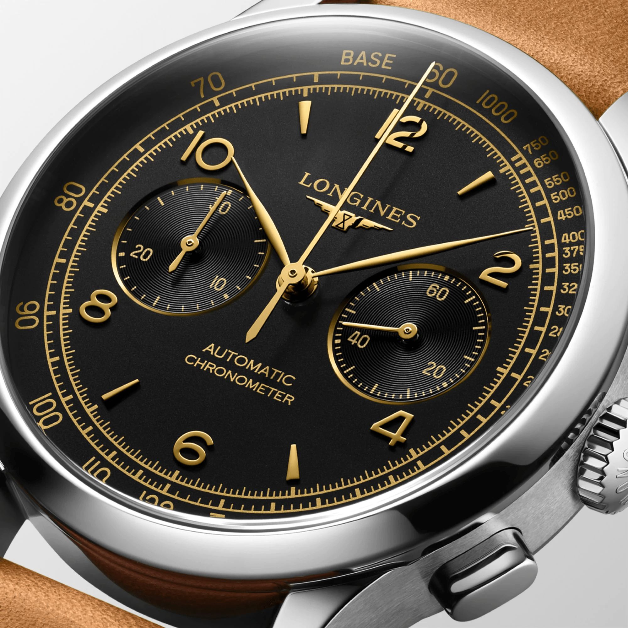 Longines Record Heritage 40mm Tachometer Chronograph Men's Watch L29214562