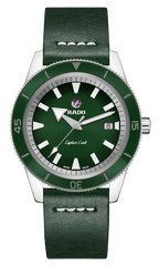 RADO Captain Cook Automatic 42mm Green Dial Travel Set Men's Watch R32505318