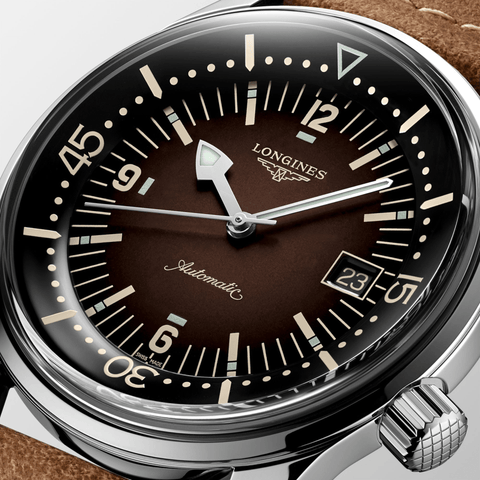 Longines Legend Diver 42mm Brown Dial Men's Watch L37744602