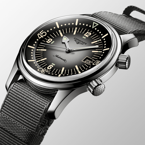 Longines Legend Diver 42mm Grey Dial Men's Watch L37744702