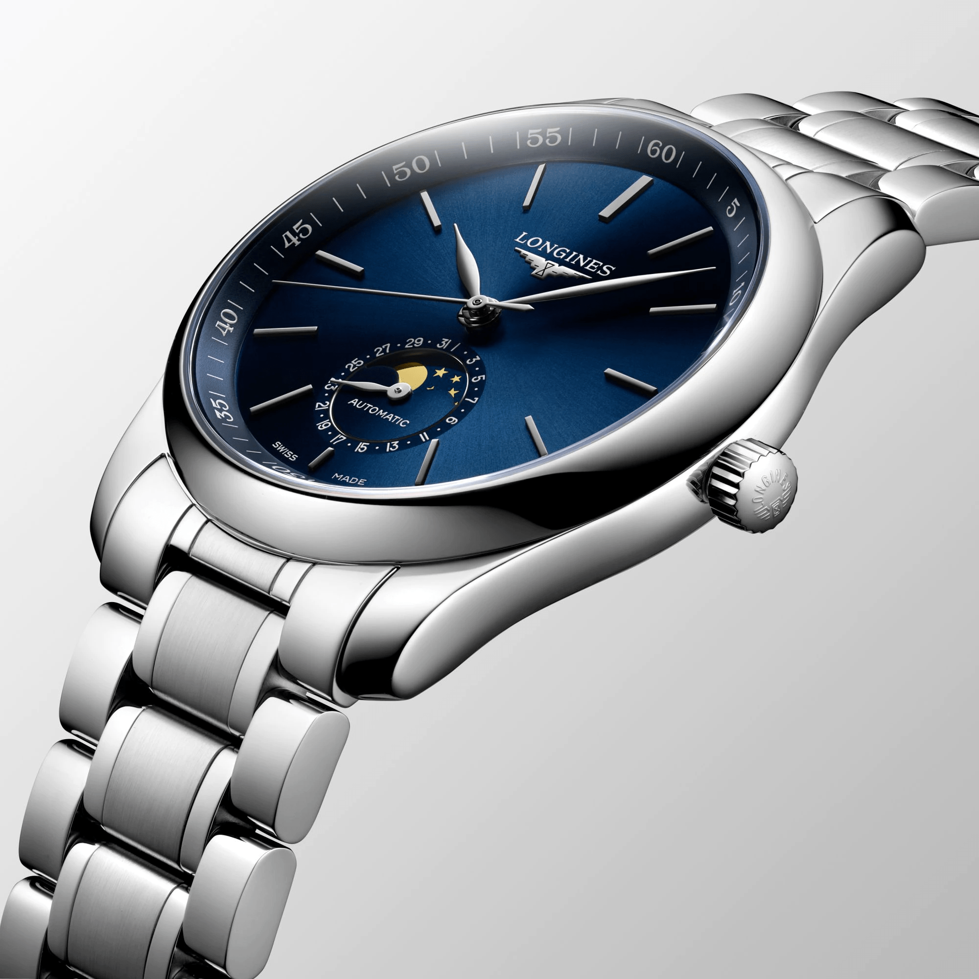 The longines master sales collection 42mm blue dial